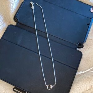 Gorjana Double Ring Necklace - Adjustable Chain